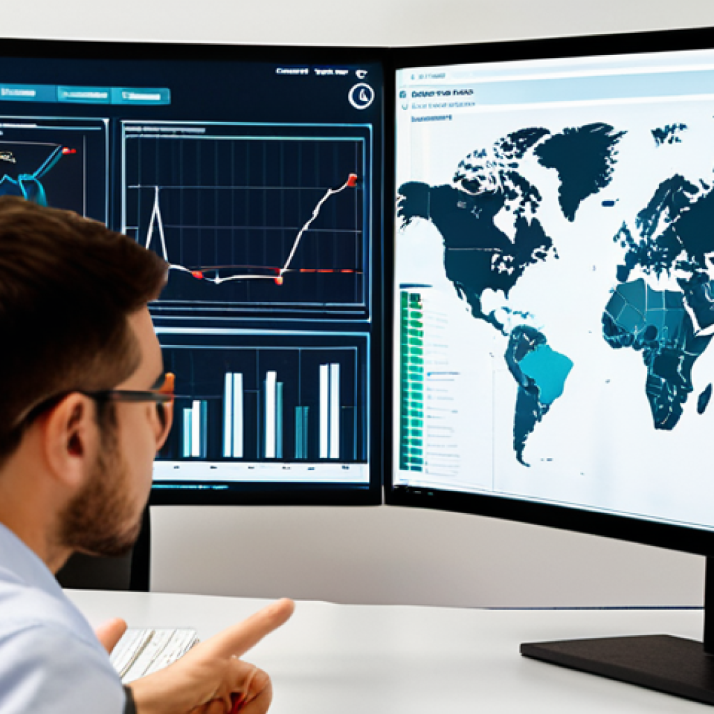 **

A logistics engineer in a modern office, analyzing data on a large screen displaying a complex supply chain network. The engineer is pointing to a specific point on the network, with charts and graphs illustrating potential bottlenecks and areas for optimization in the background. The overall tone is professional and data-driven.

**