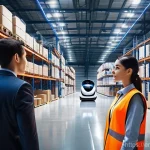 Home 22 물류기술사 자격증과 지속가능 물류 - **Prompt 1: Navigating the Digital Tsunami**
A highly detailed, wide-angle shot of a futuristic,...