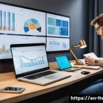 Home 21 물류기술사 시험 대비 단기 집중 강의 추천 - A focused adult professional studying logistics technology certification at a modern home office des...